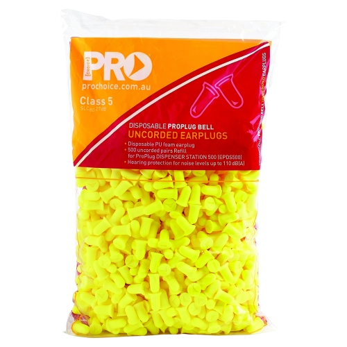 PRO-PLUG DISPENSER REFILL BELL EARPLUGS 500 PER BAG